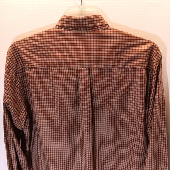 Savile Row Button Up Shirt Plaid Long Sleeve Tottinham Twill Mens 16 1/2 (34-35) - Picture 7 of 9